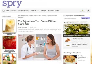 Dr. V answers the 5 questions your doctor wishes you would ask